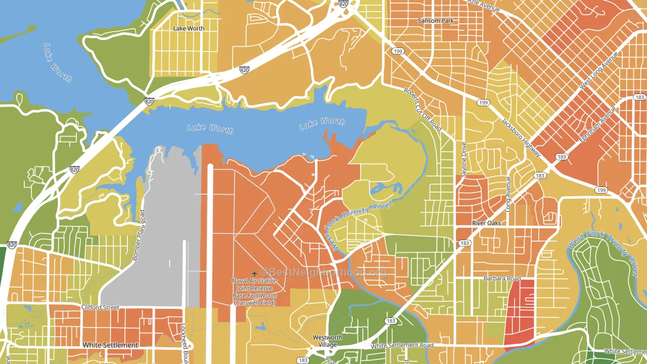76127, TX block-group voter-turnout map