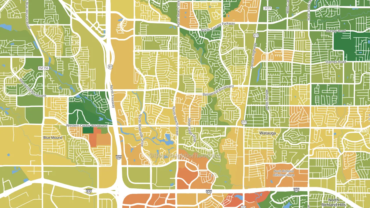 76137, TX block-group voter-turnout map