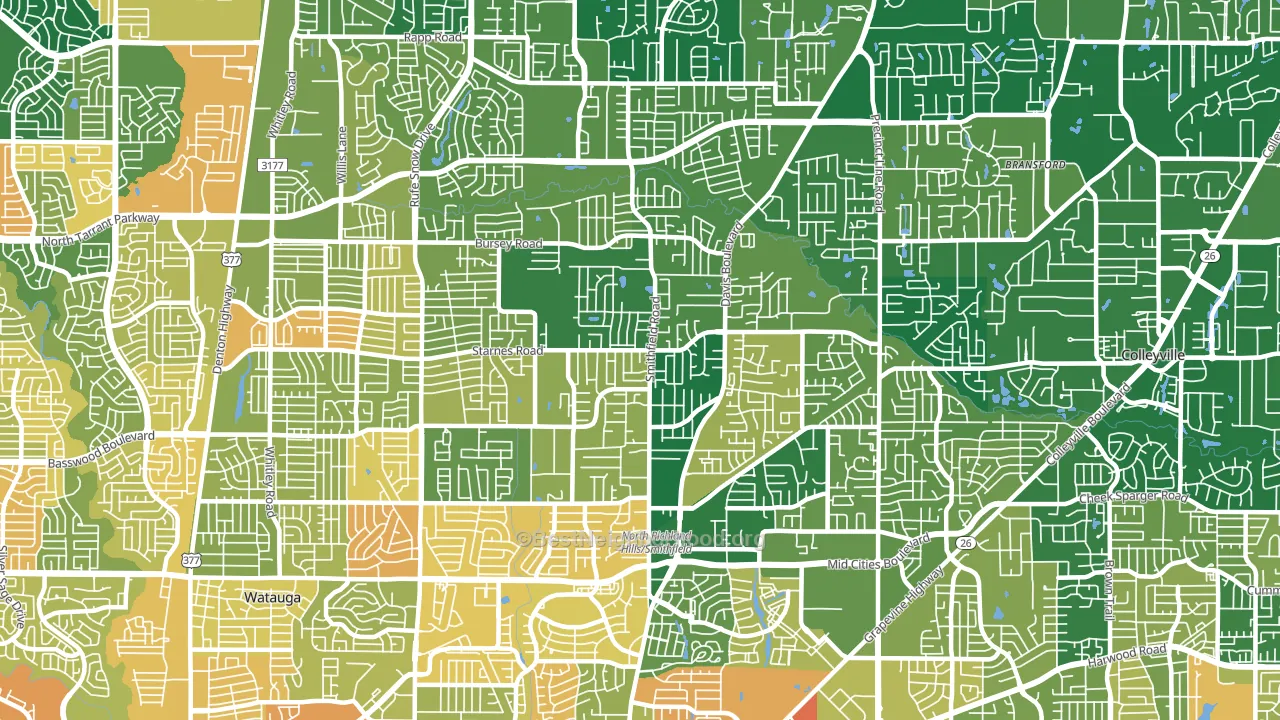 76182, TX block-group voter-turnout map