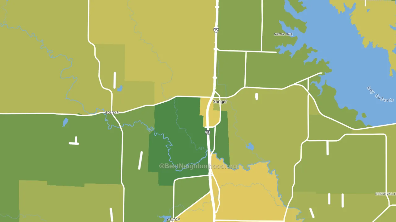76266, TX block-group voter-turnout map