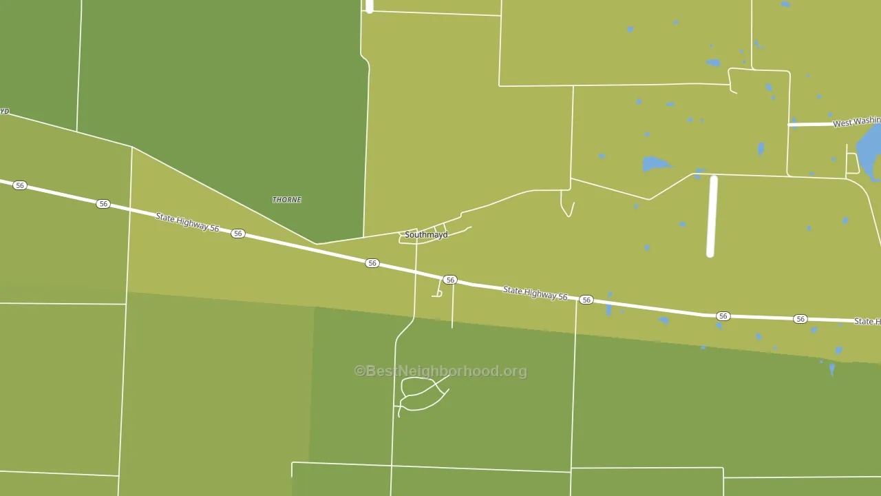76268, TX block-group voter-turnout map