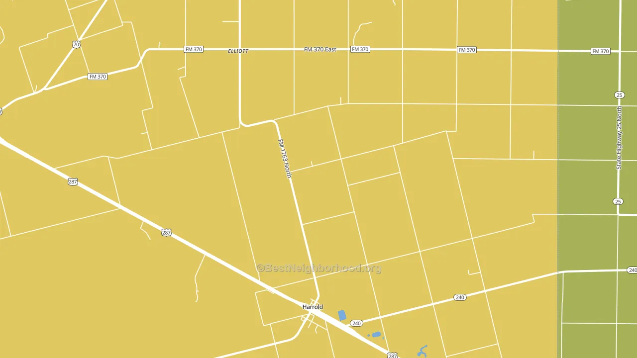 76364, TX block-group voter-turnout map