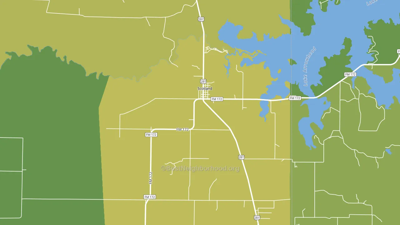 76379, TX block-group voter-turnout map
