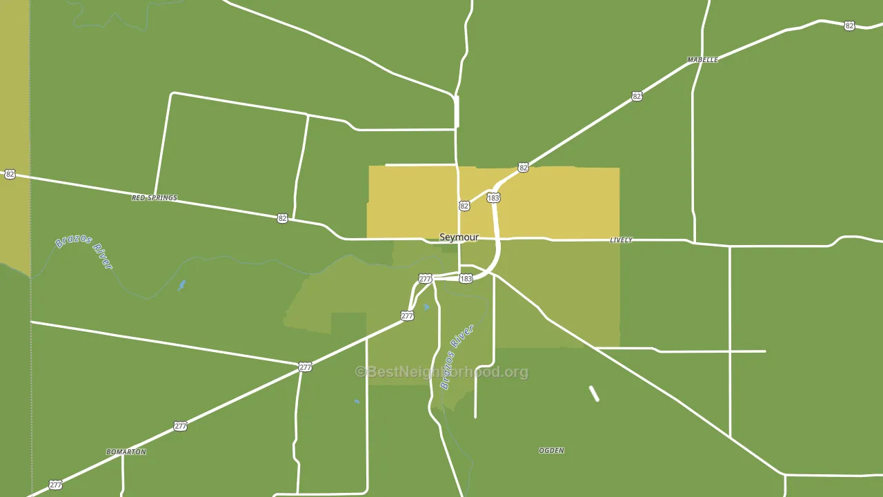 76380, TX block-group voter-turnout map