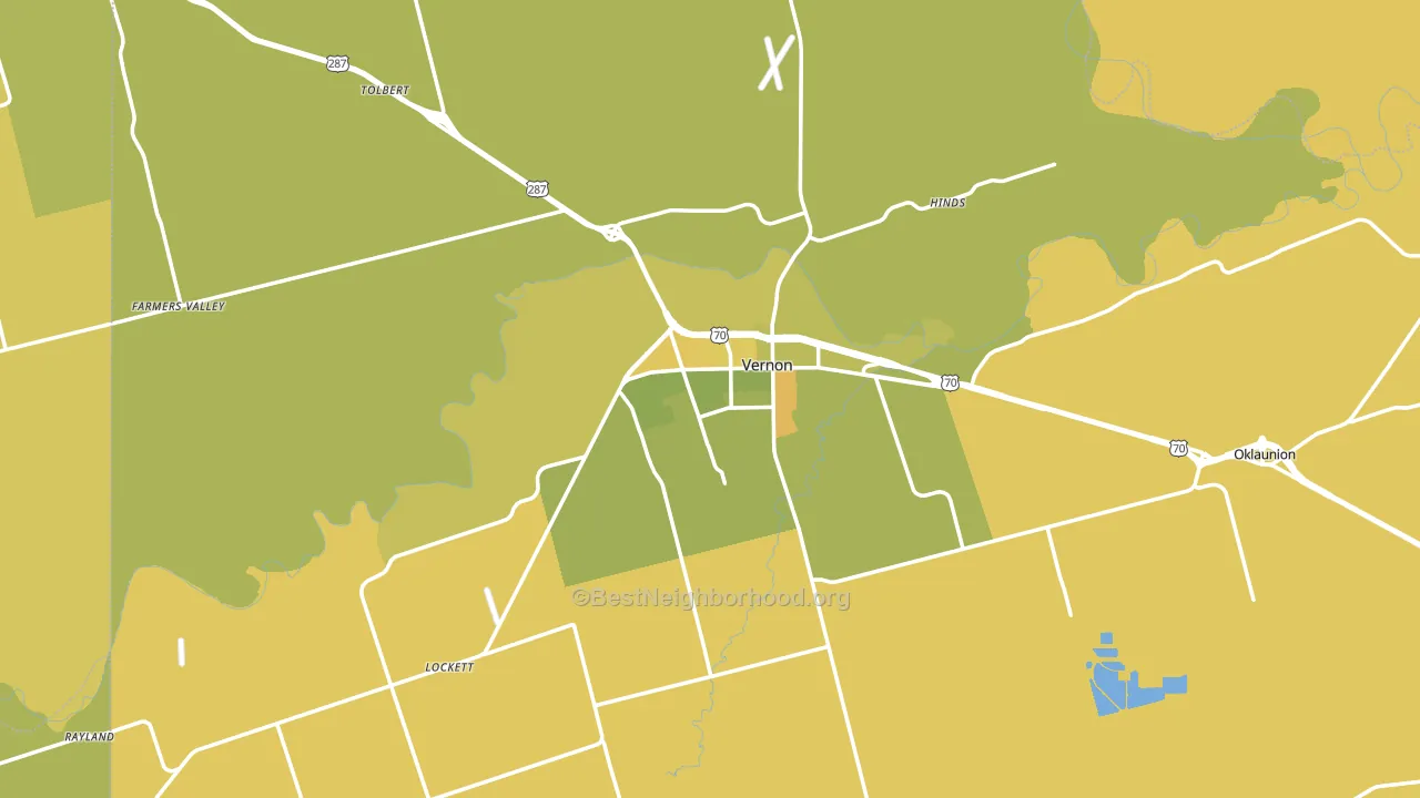76384, TX block-group voter-turnout map