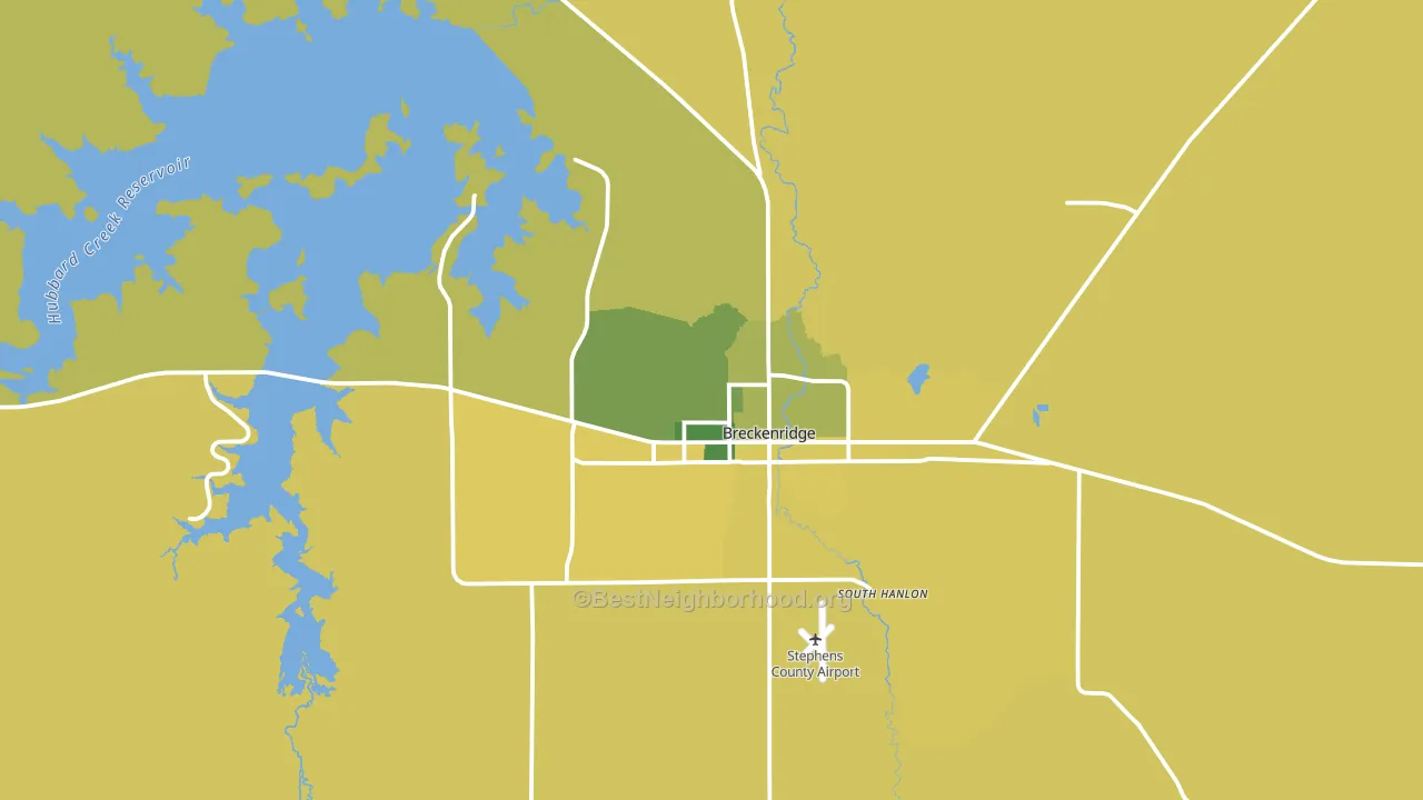 76424, TX block-group voter-turnout map