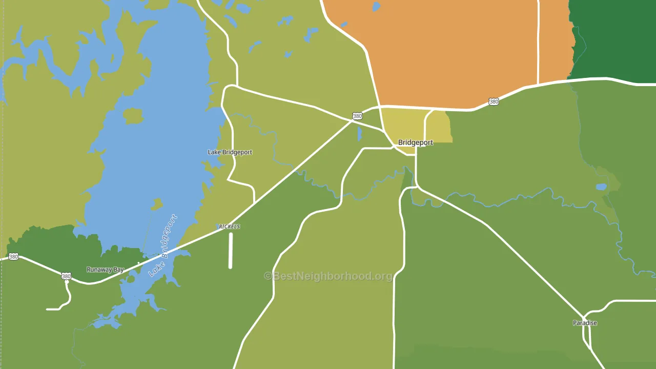 76426, TX block-group voter-turnout map