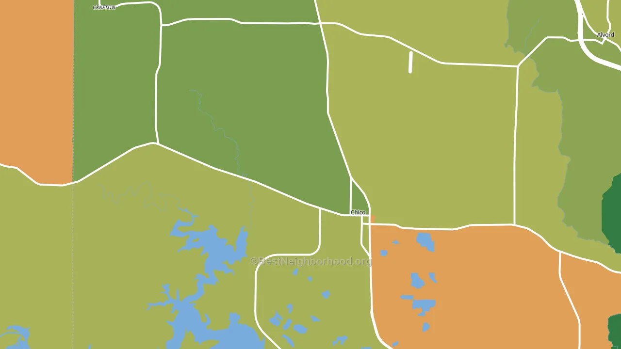 76431, TX block-group voter-turnout map