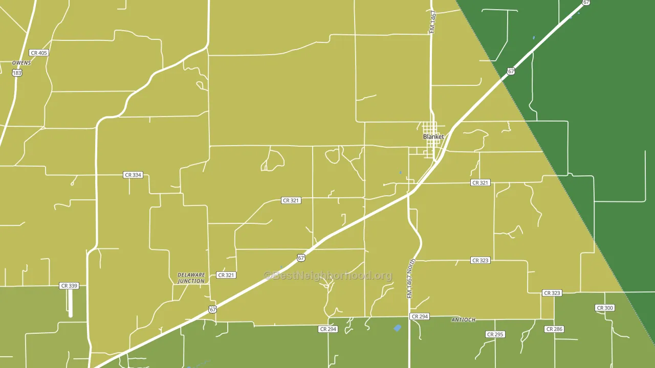 76432, TX block-group voter-turnout map