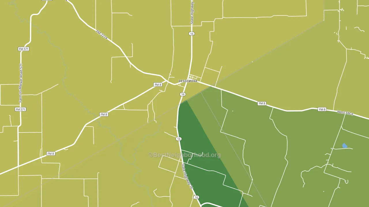 76445, TX block-group voter-turnout map