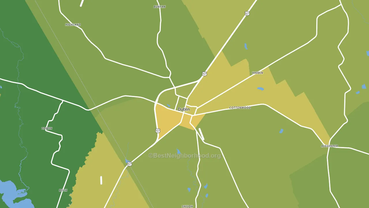 76446, TX block-group voter-turnout map