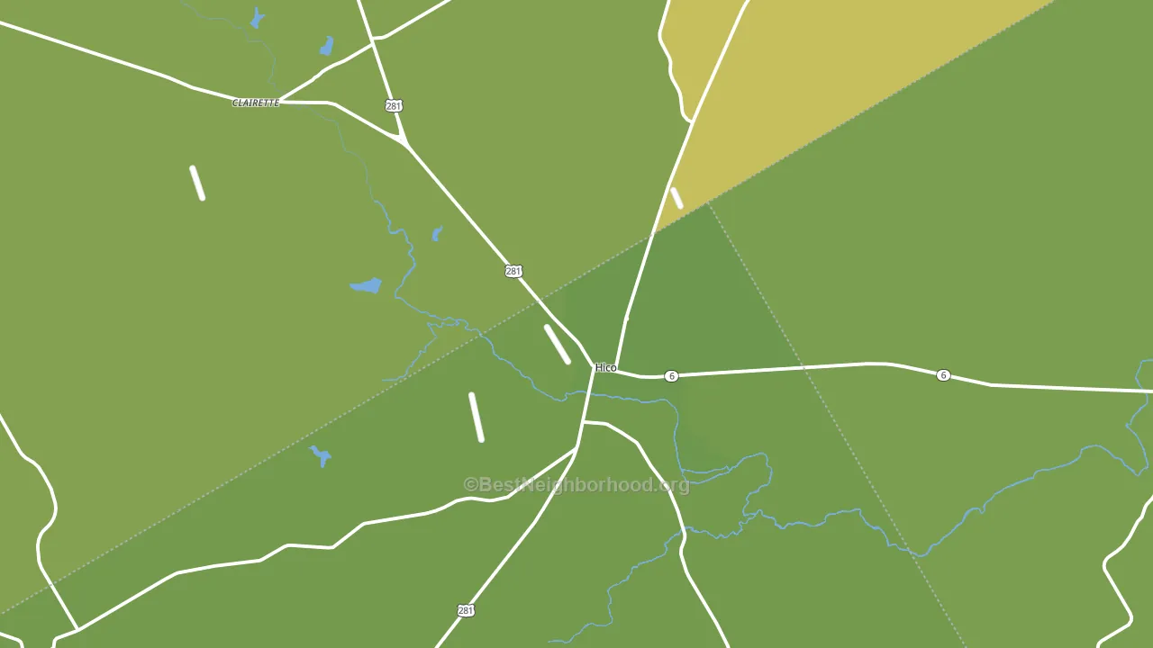 76457, TX block-group voter-turnout map
