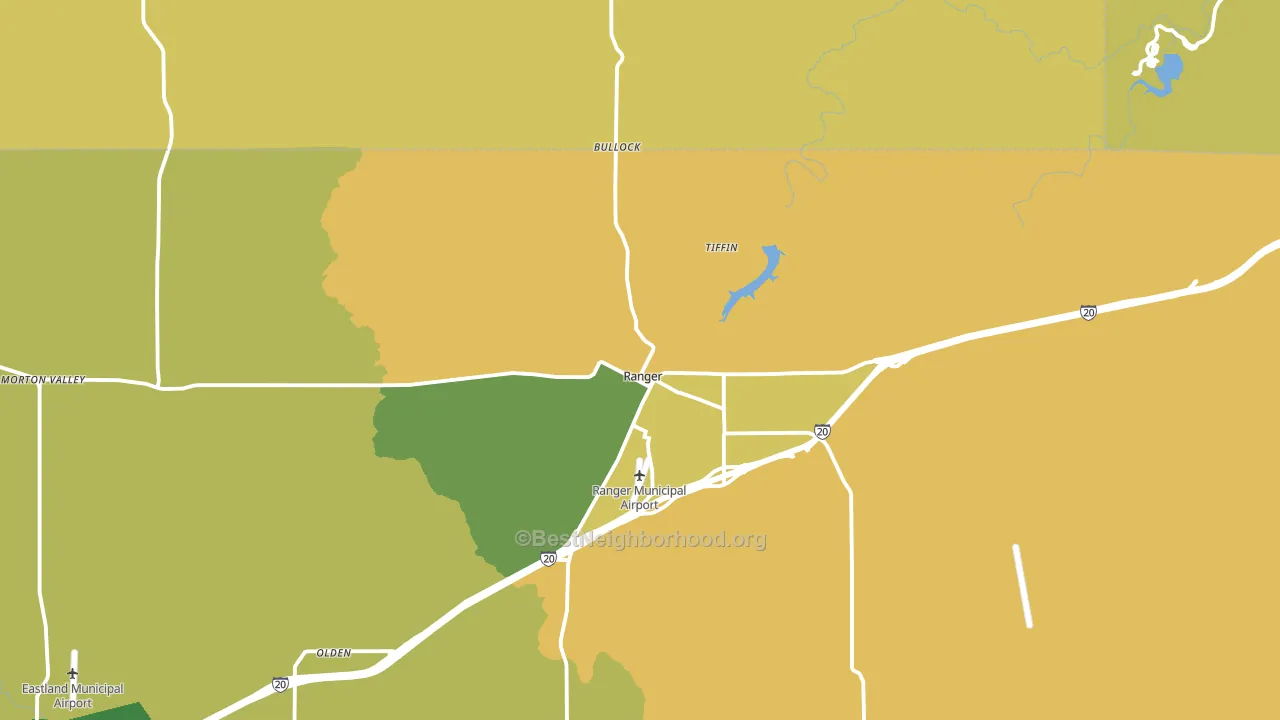 76470, TX block-group voter-turnout map