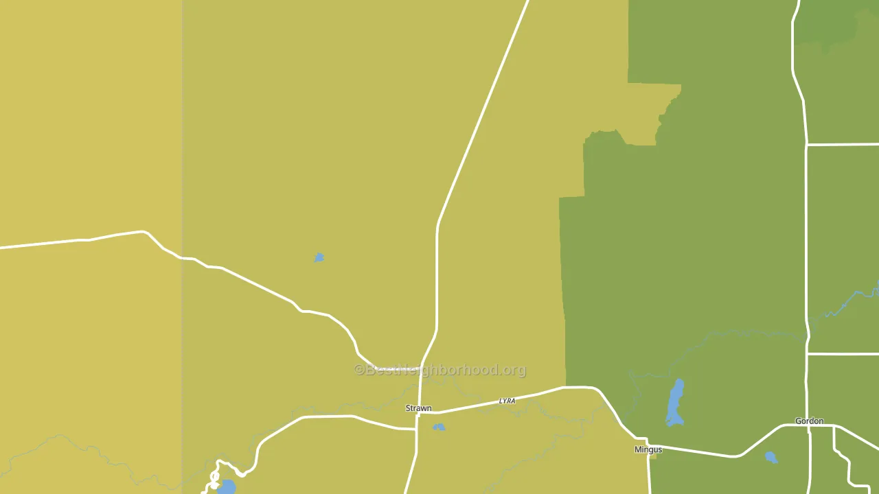 76475, TX block-group voter-turnout map