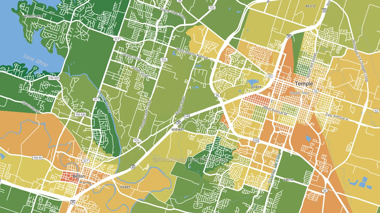 76502, TX block-group voter-turnout map