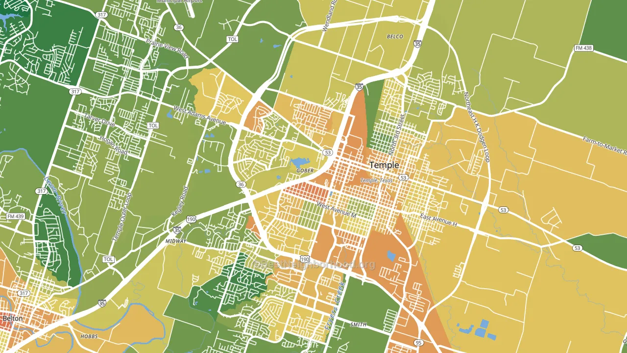 76504, TX block-group voter-turnout map