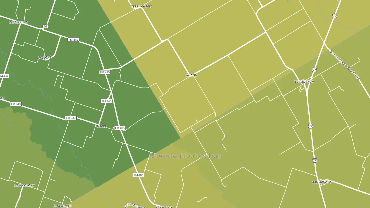 76519, TX block-group voter-turnout map