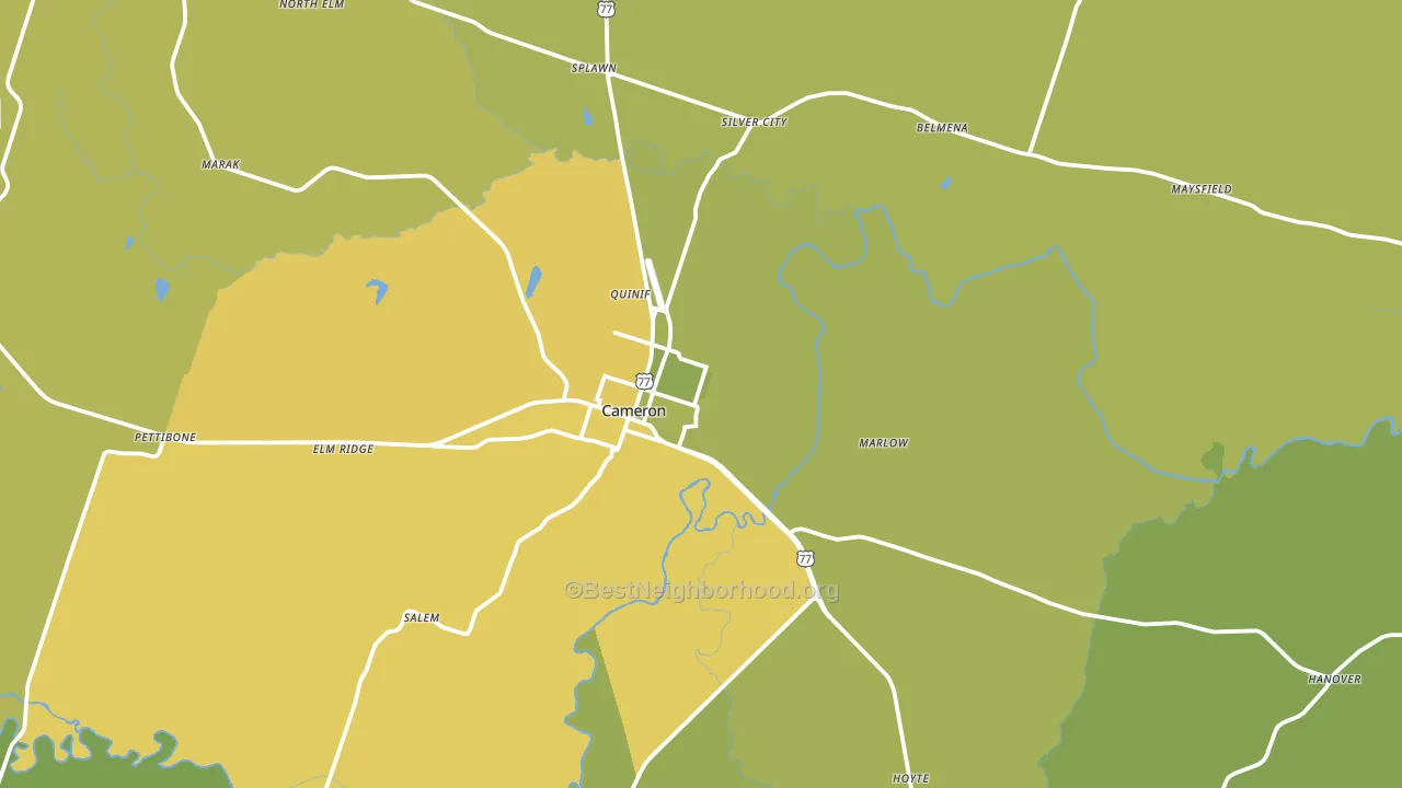 76520, TX block-group voter-turnout map