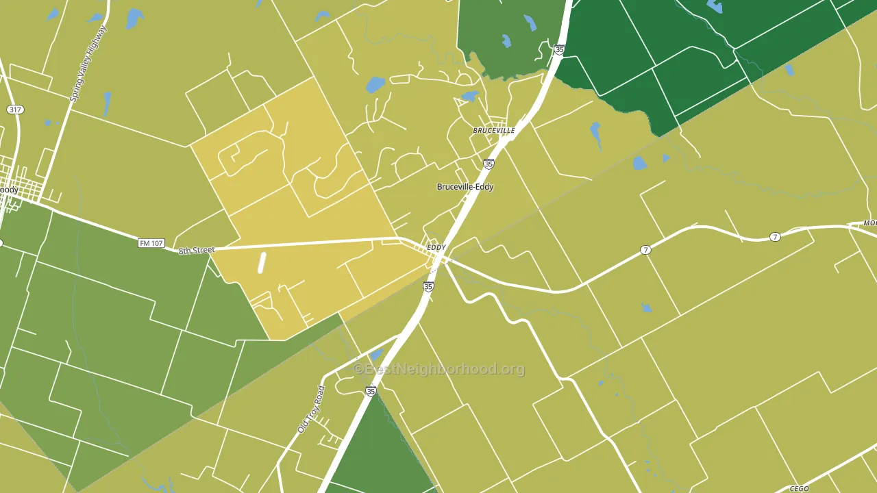 76524, TX block-group voter-turnout map