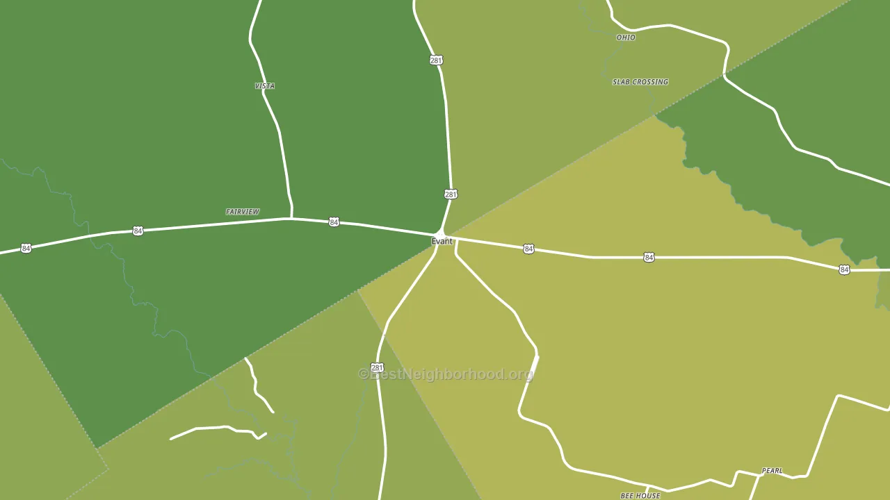 76525, TX block-group voter-turnout map