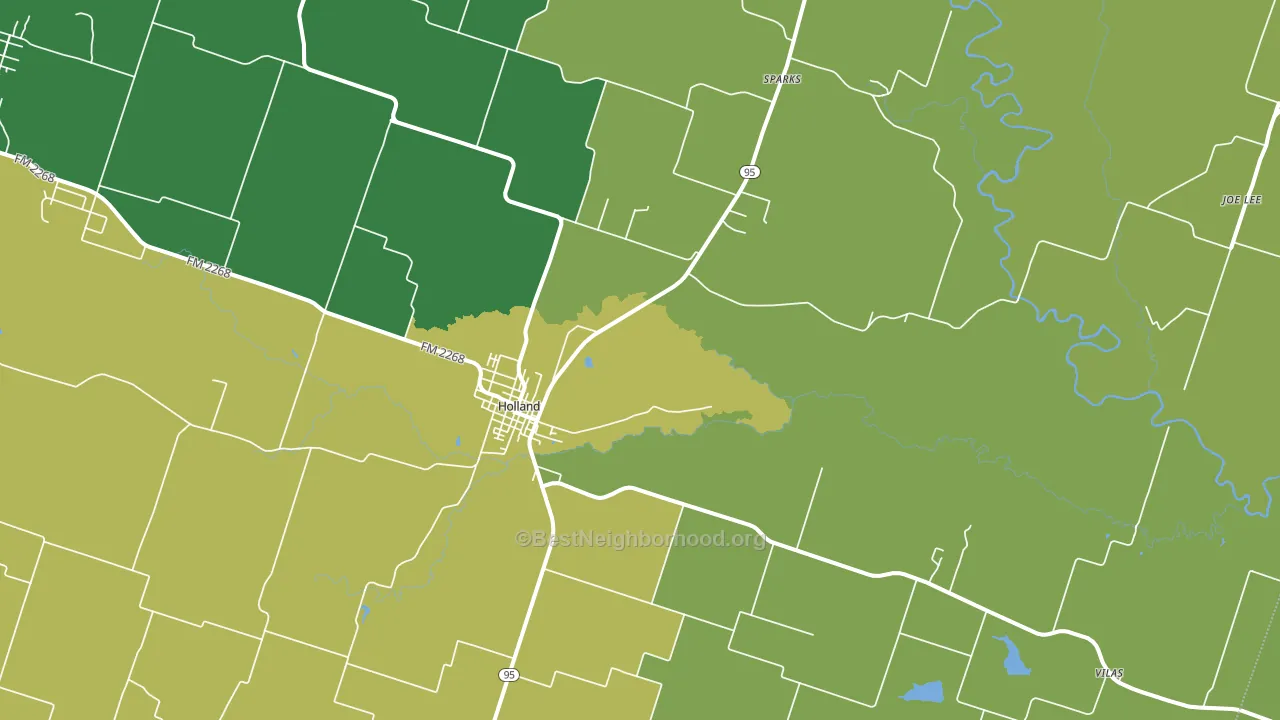 76534, TX block-group voter-turnout map