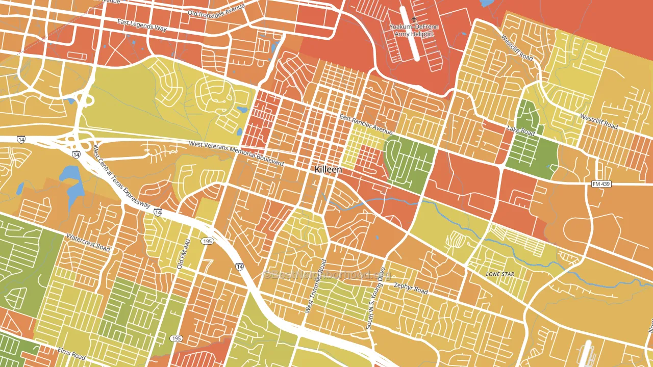 76541, TX block-group voter-turnout map