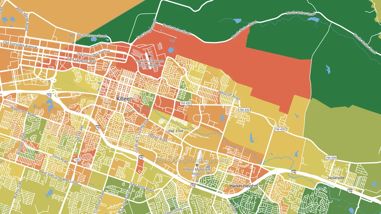 76543, TX block-group voter-turnout map