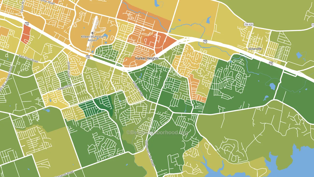 76548, TX block-group voter-turnout map
