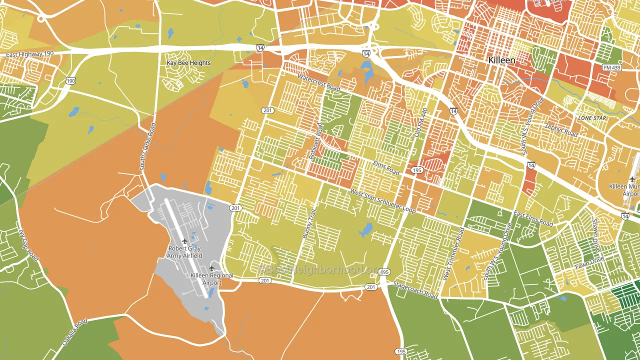 76549, TX block-group voter-turnout map