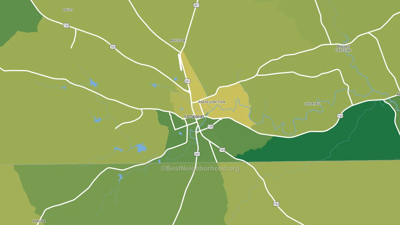 76550, TX block-group voter-turnout map