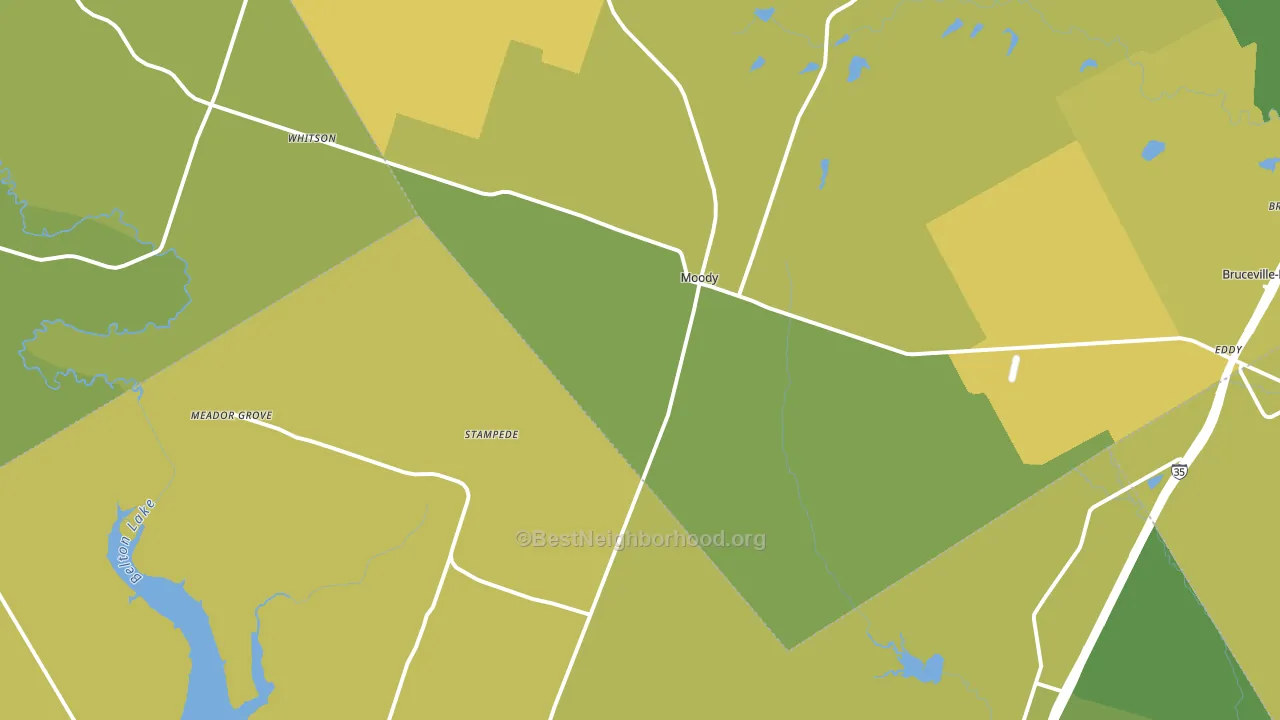 76557, TX block-group voter-turnout map