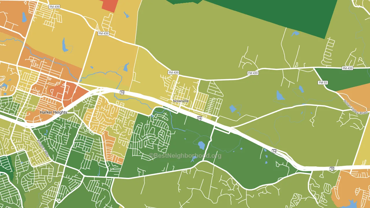 76559, TX block-group voter-turnout map