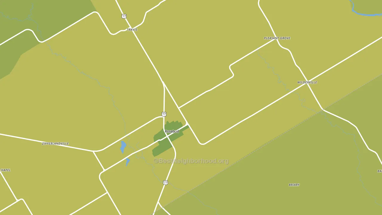 76570, TX block-group voter-turnout map