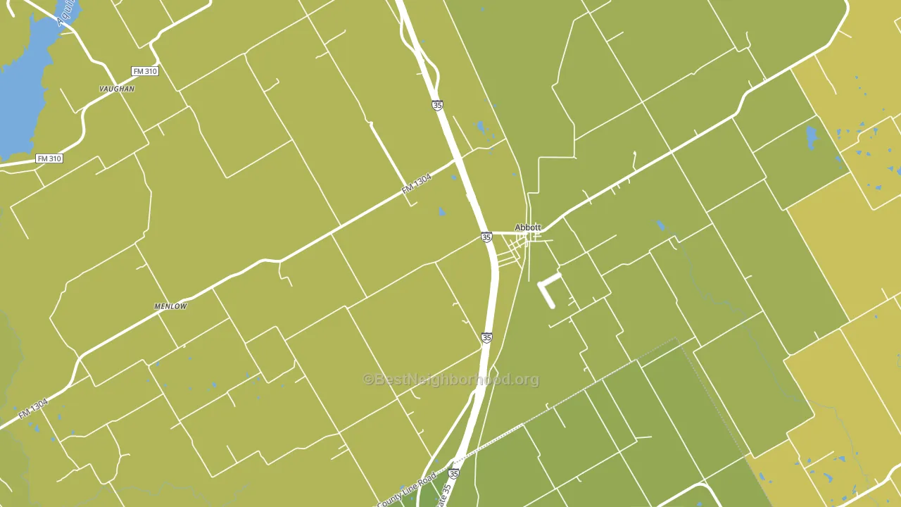 76621, TX block-group voter-turnout map