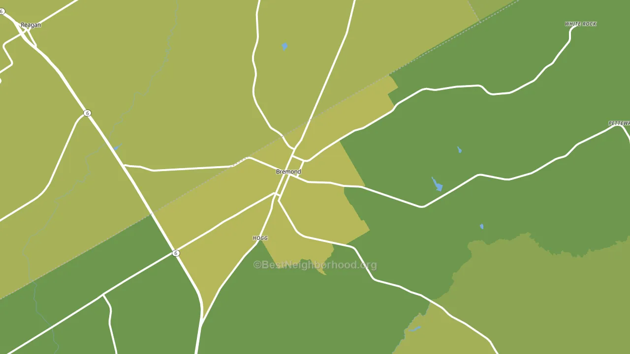 76629, TX block-group voter-turnout map