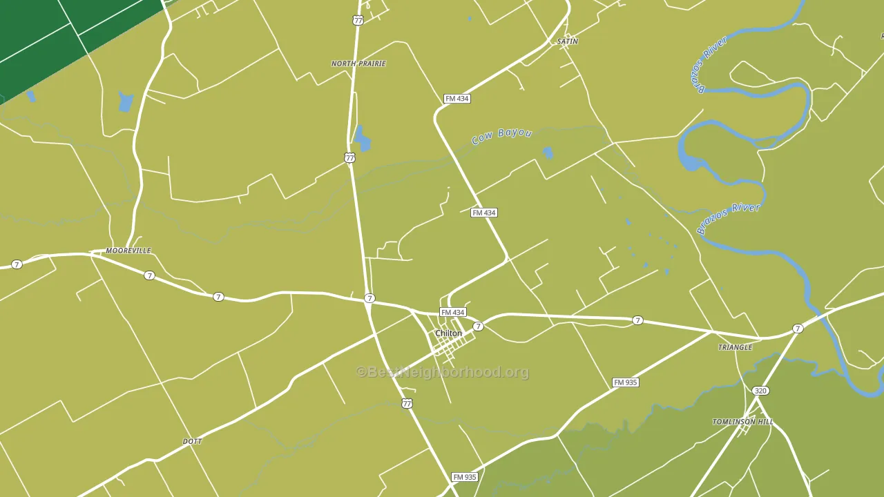 76632, TX block-group voter-turnout map