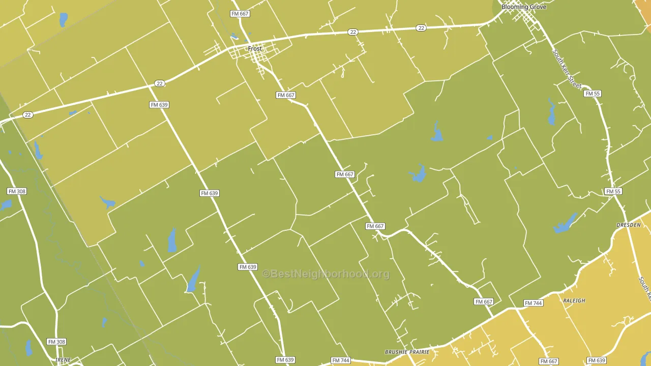 76641, TX block-group voter-turnout map