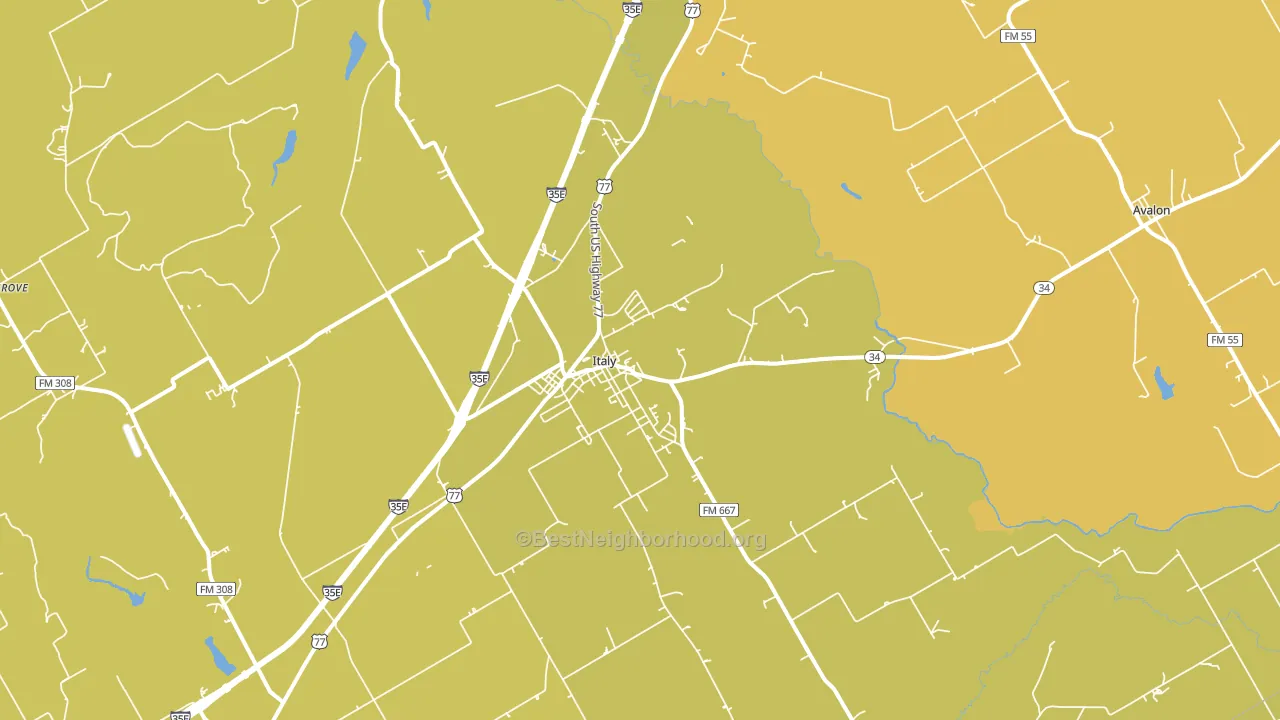 76651, TX block-group voter-turnout map