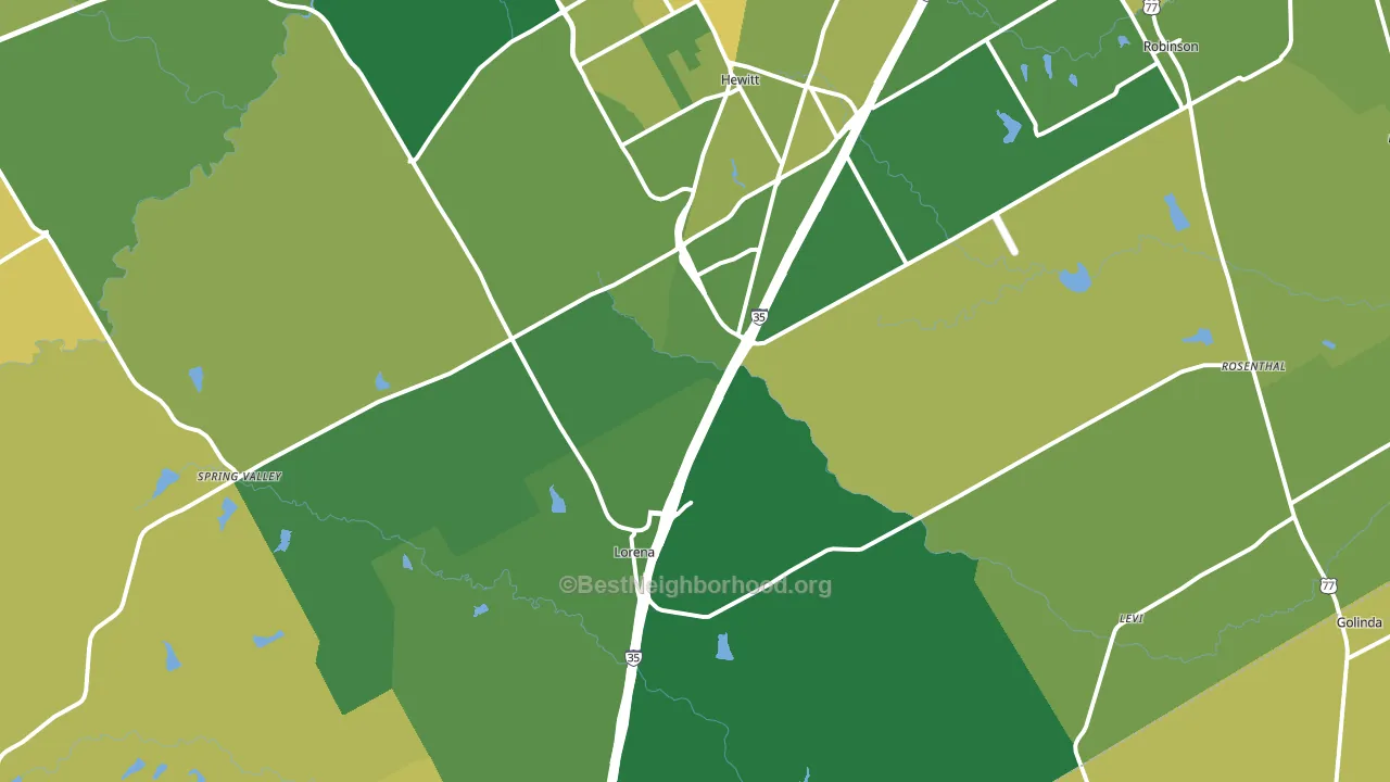 76655, TX block-group voter-turnout map