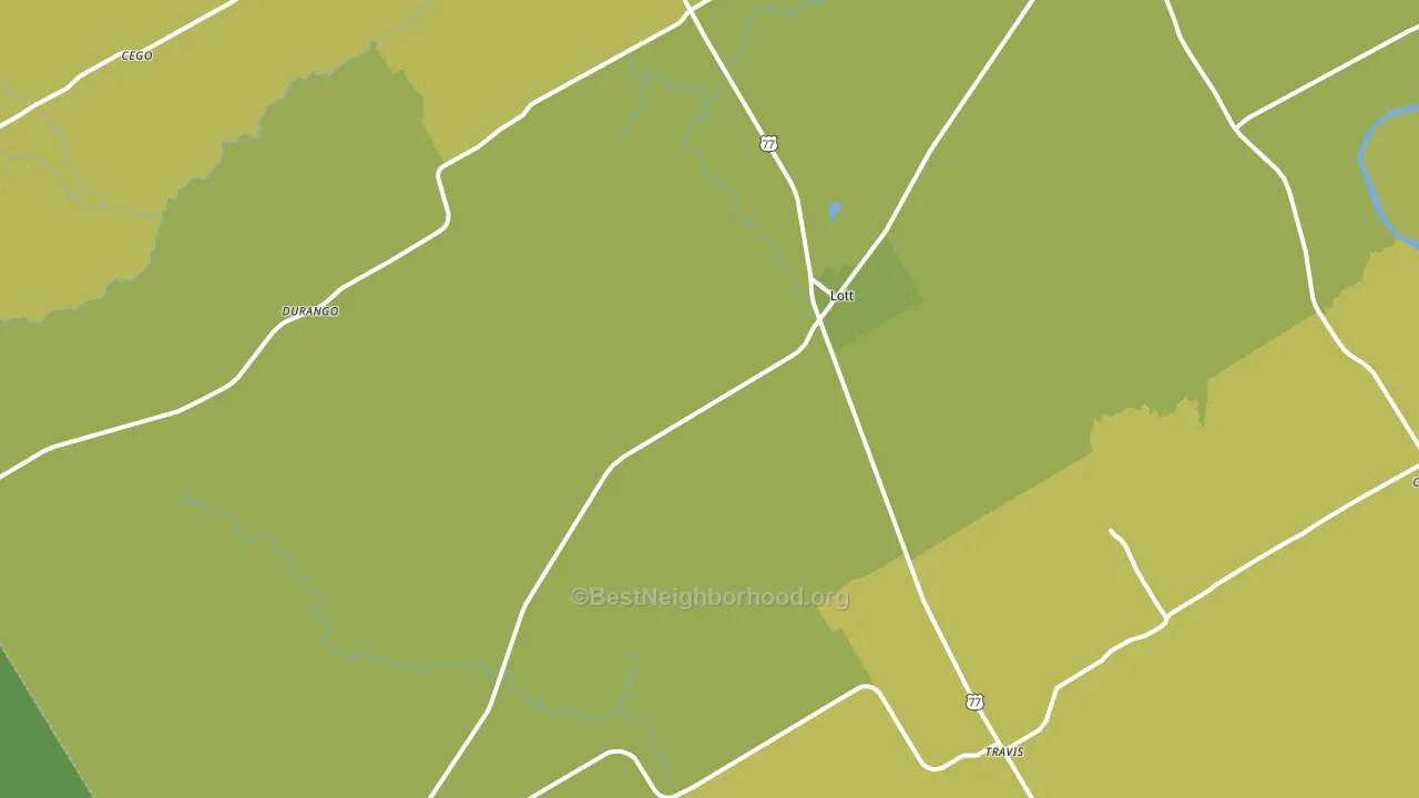 76656, TX block-group voter-turnout map
