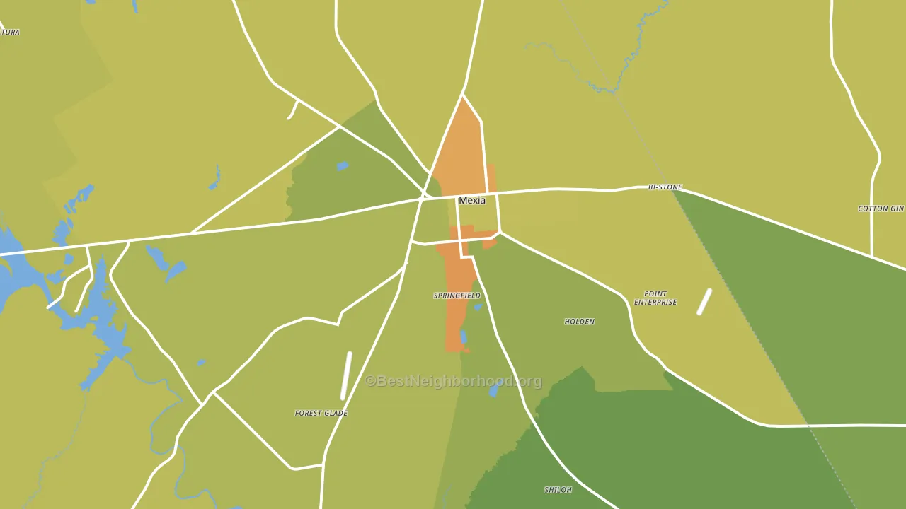 76667, TX block-group voter-turnout map
