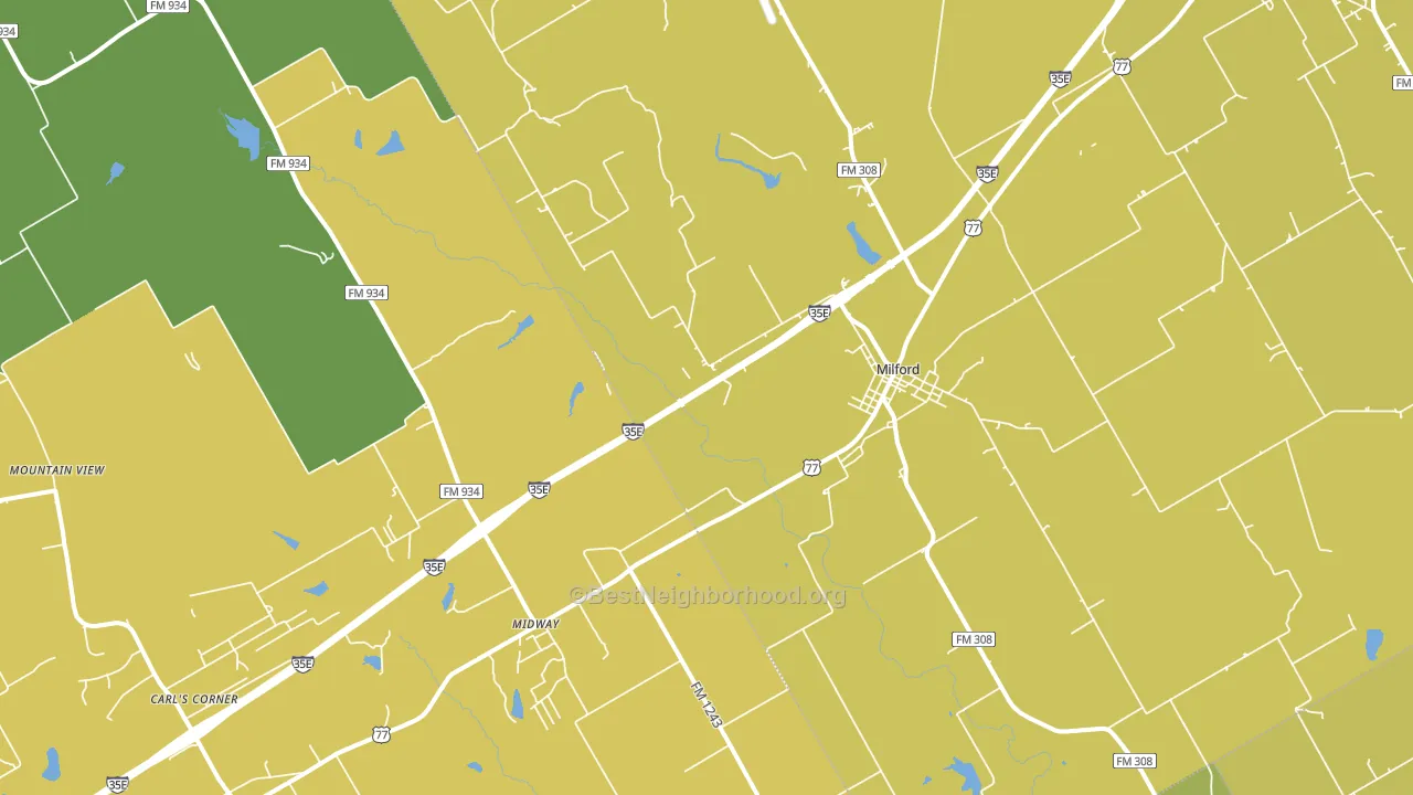 76670, TX block-group voter-turnout map