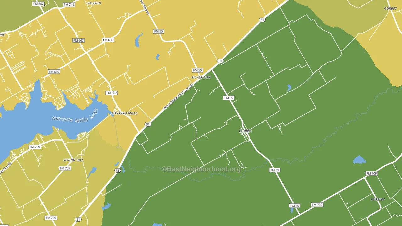 76679, TX block-group voter-turnout map