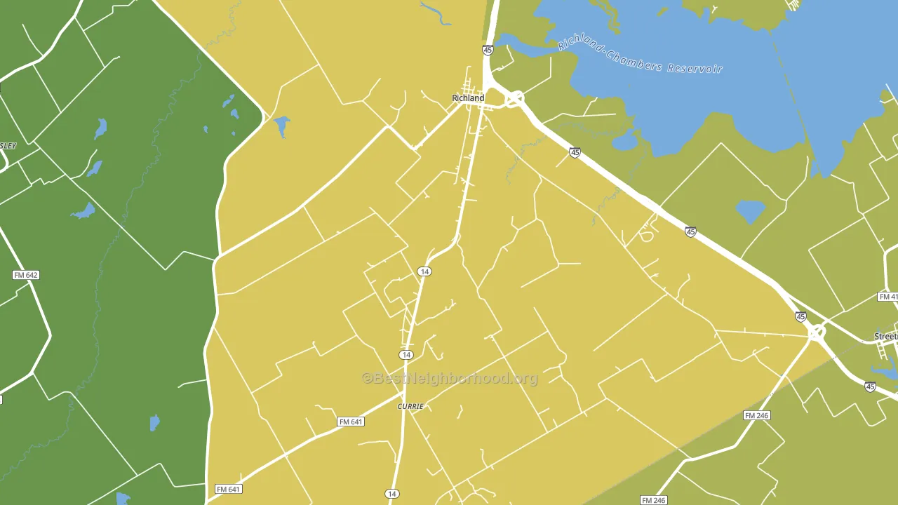 76681, TX block-group voter-turnout map
