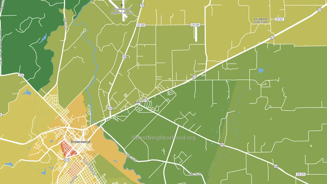 76802, TX block-group voter-turnout map