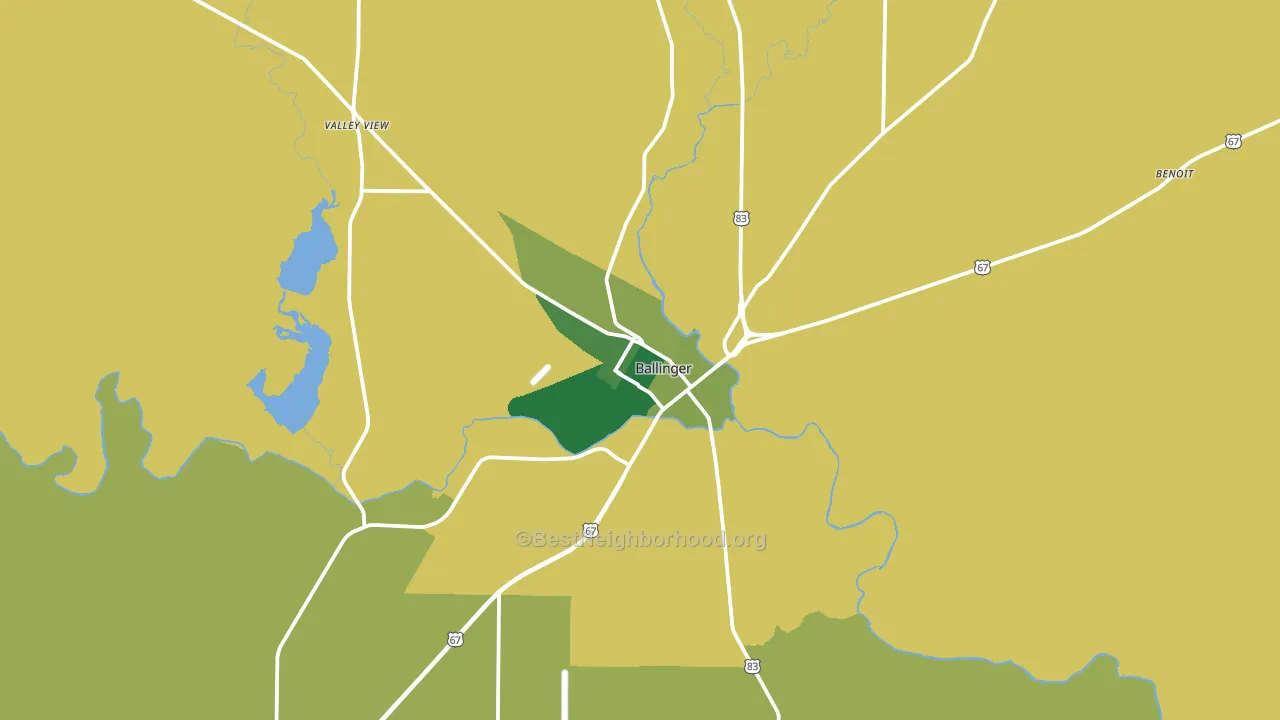 76821, TX block-group voter-turnout map