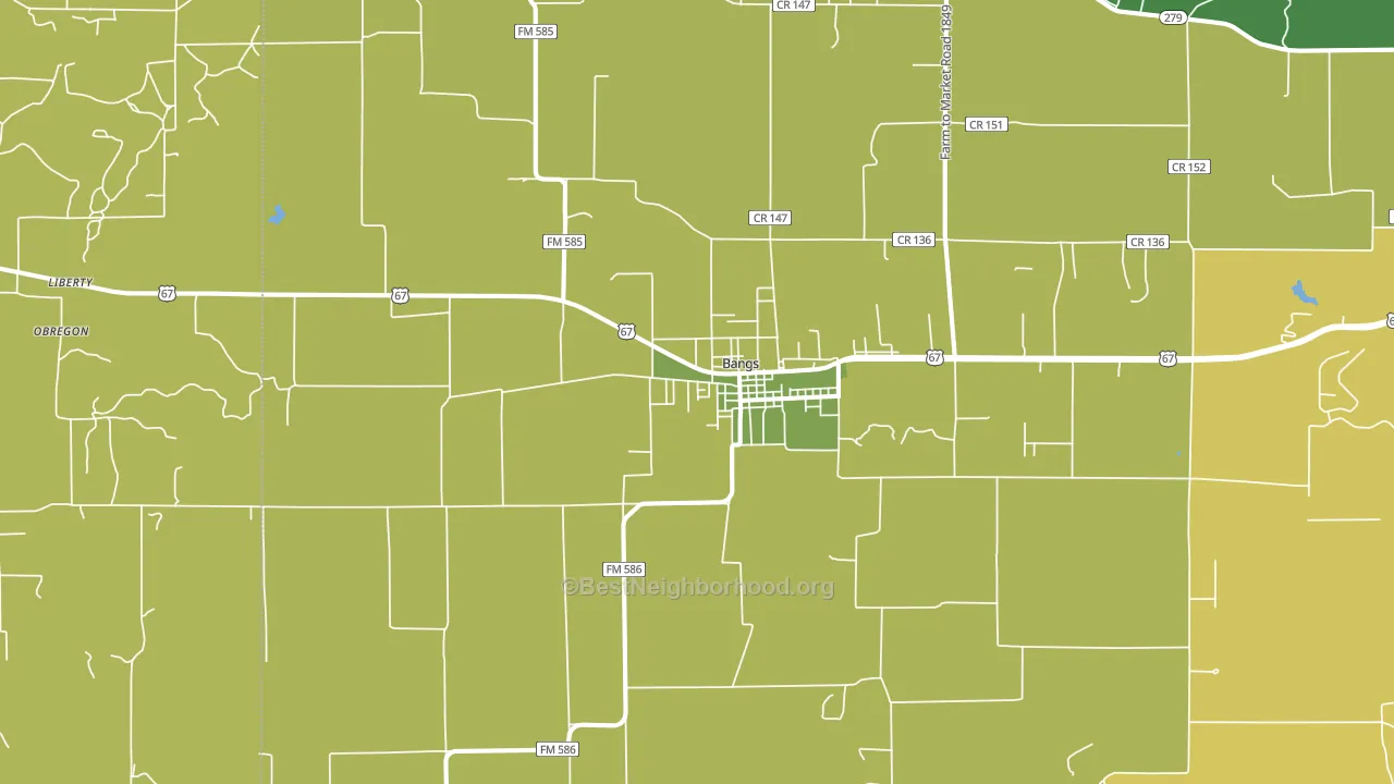 76823, TX block-group voter-turnout map