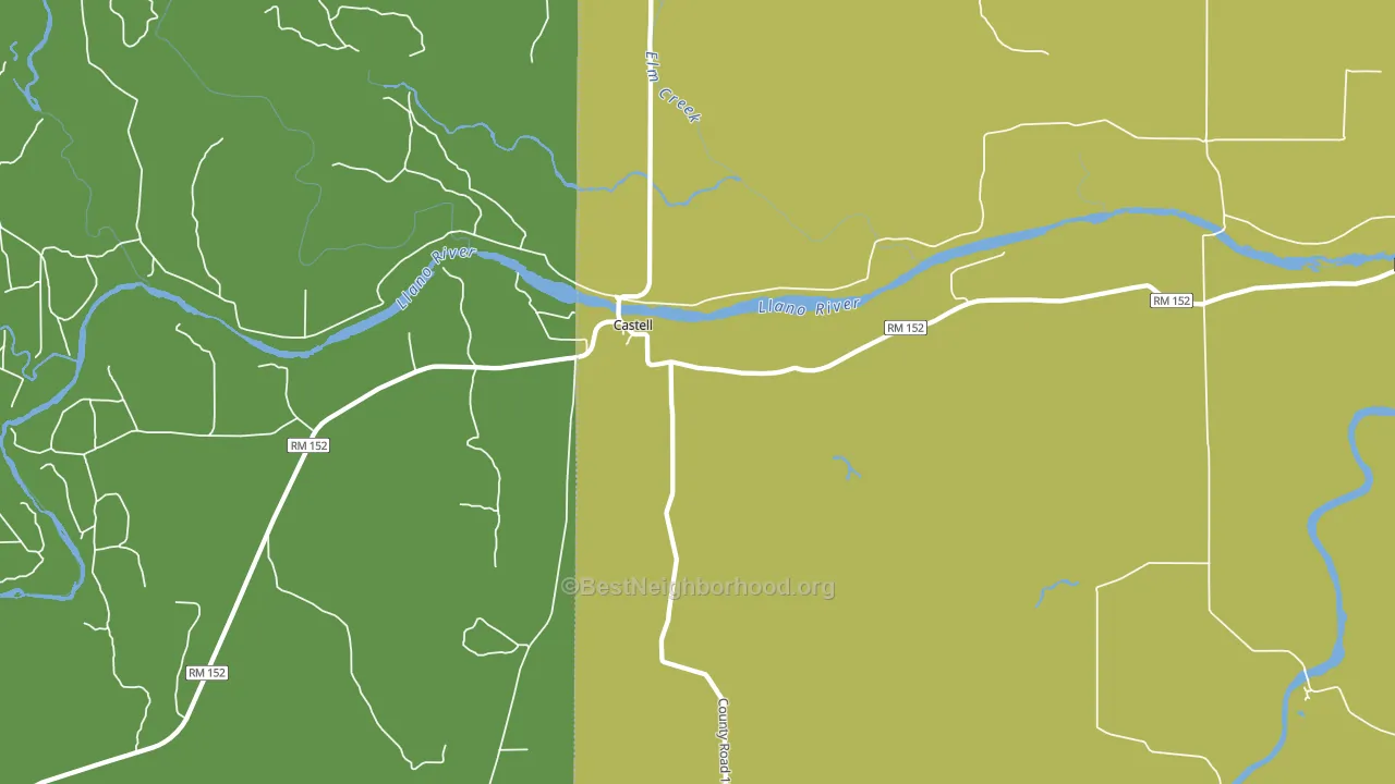 76831, TX block-group voter-turnout map