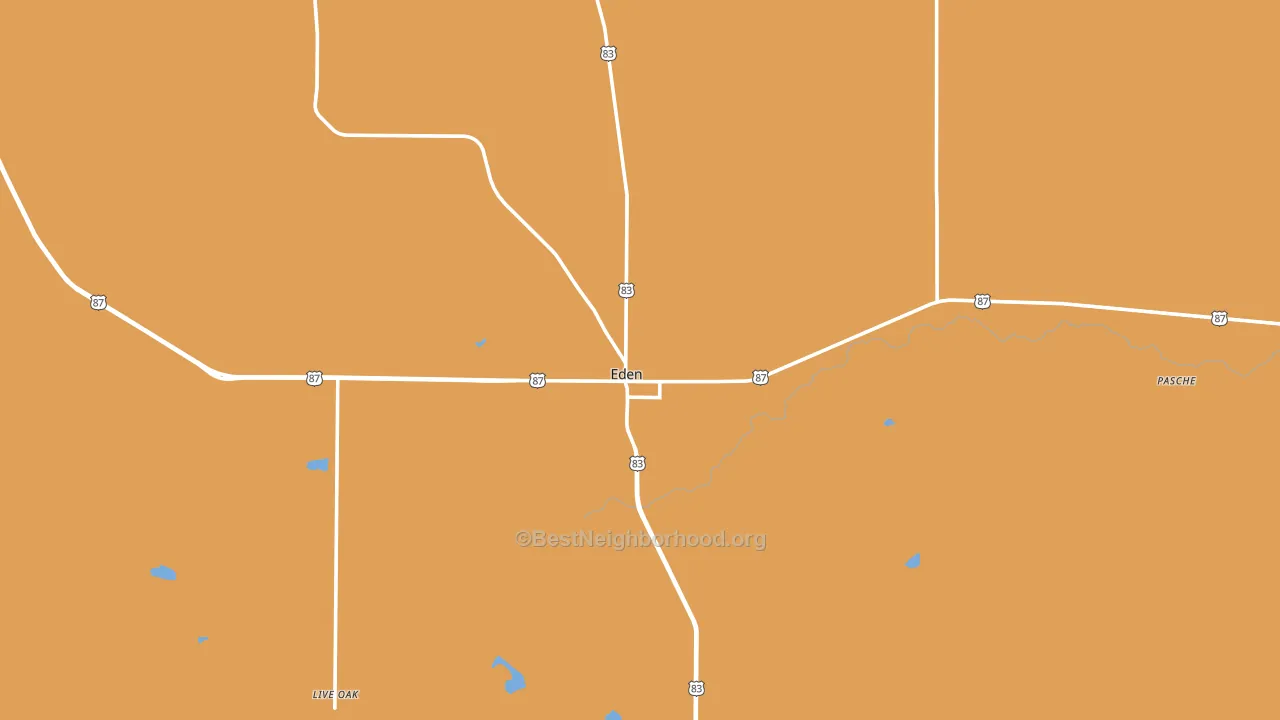 76837, TX block-group voter-turnout map