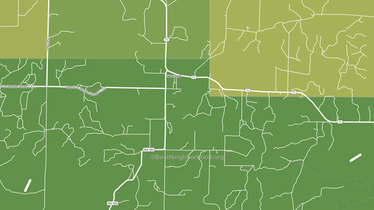 76842, TX block-group voter-turnout map